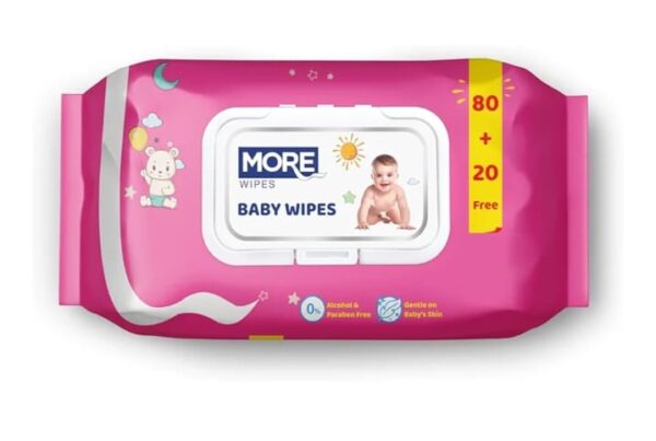 مناديل مور اطفال 100منديل